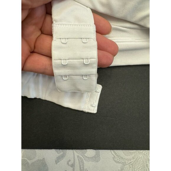 Gymshark White Mesh Neckline Sports Bra High Support Size XXL - Picture 6 of 7